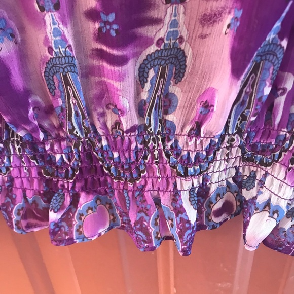 Gauzy Purple Blouse by Marc Bouwer XL - Picture 6 of 8